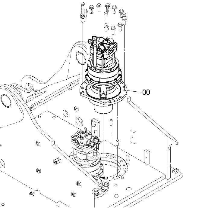 Hitachi ZX490LC-5A Swing Gailua YB60000926 9301113